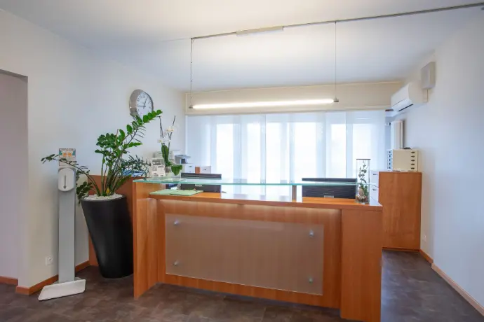 Reception dello studio dentistico a Caslano